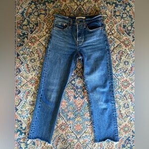 Levi’s Wedgie Straight Ankle Jeans - Waist 24